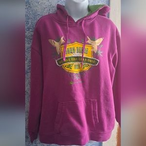 John Deere size XL purple hoodie